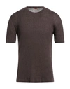 Barena Venezia Barena Man Sweater Cocoa Size Xl Linen, Cotton In Brown