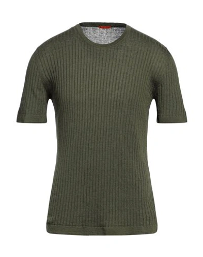 Barena Venezia Barena Man Sweater Military Green Size Xl Linen, Cotton