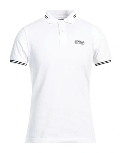 Barbour Man Polo Shirt White Size S Cotton