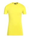 Dsquared2 Man Undershirt Yellow Size S Modal, Elastane