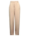 Actualee Woman Pants Sand Size 8 Polyester In Beige