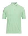 Filippo De Laurentiis Man Polo Shirt Light Green Size 38 Cotton