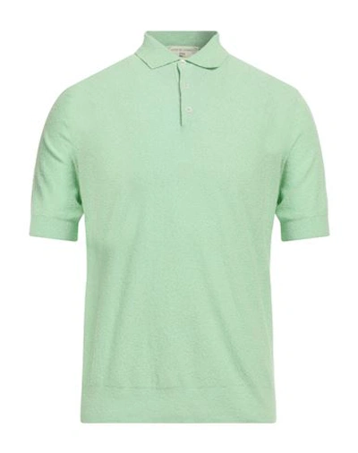 Filippo De Laurentiis Man Polo Shirt Light Green Size 38 Cotton