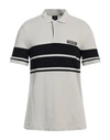 Armani Exchange Man Polo Shirt Light Grey Size Xs Cotton, Polyester, Elastane