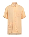 Engineered Garments Man Shirt Apricot Size Xl Cotton In Orange