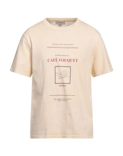Nick Fouquet Man T-shirt Apricot Size Xl Cotton In Beige