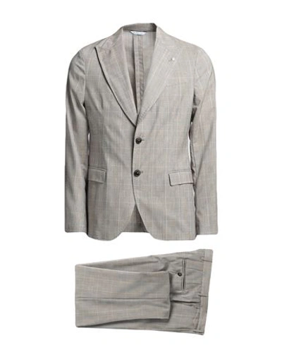 Manuel Ritz Man Suit Beige Size 42 Virgin Wool