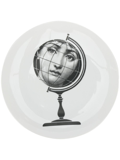 Fornasetti Wall Plate In White