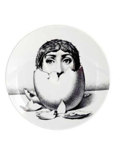 Fornasetti Illustrated Plate In B/w