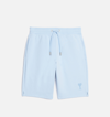 Ami Alexandre Mattiussi Embroidered-logo Track Shorts In Sky Blue