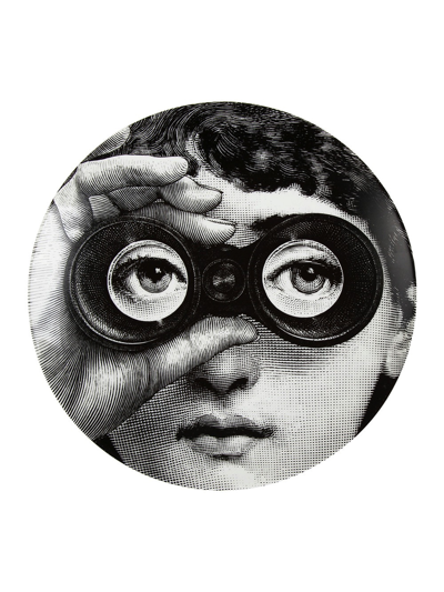 Fornasetti Wall Plate Ptv286x In B/w