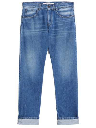 Max Mara Maxmara Zena Denim Trousers In Blue