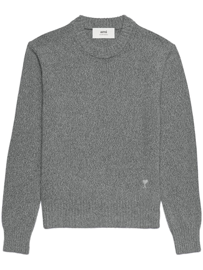 Ami Alexandre Mattiussi Ami Paris Tonal Adc Sweater In Grey
