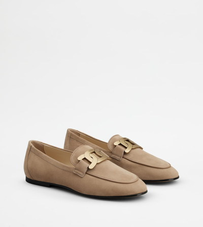 Tod's Loafers In Cappuccino