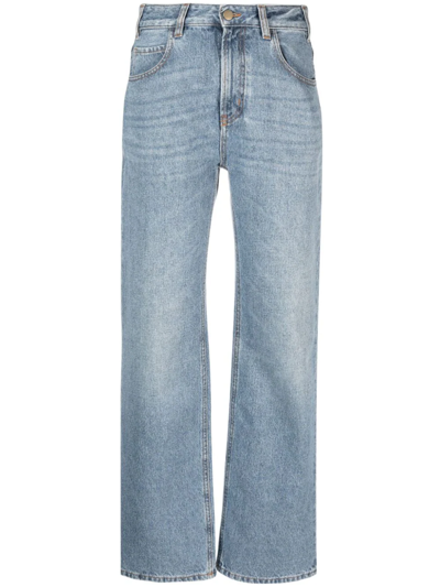 Chloé + Net Sustain High-rise Boyfriend Recycled Jeans In Blue