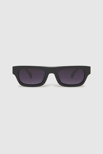 Anine Bing Otis Square Frame Sunglasses Black