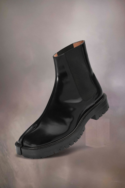Maison Margiela Tabi County Leather Chelsea Boots