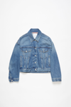 Acne Studios Blue Relaxed Cropped Fit Denim Jacket
