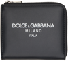 DOLCE & GABBANA BLACK LEATHER CARD HOLDER