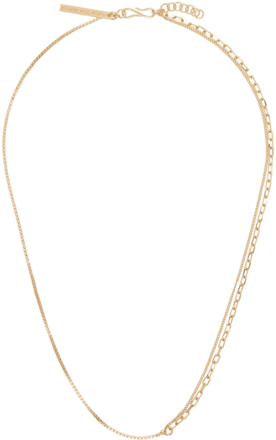 Dries Van Noten Gold Chain Necklace In 954 Gold