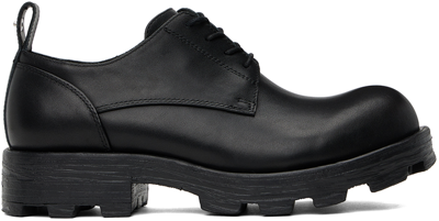 Diesel Lace-up Shoes In Shiny Leather In Black