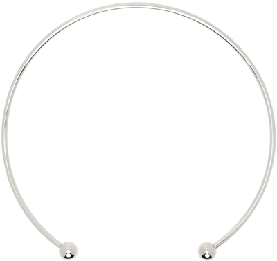 Justine Clenquet Silver Selma Choker In Palladium