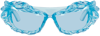 Ottolinger Geometric Frame Sunglasses In Light Blue