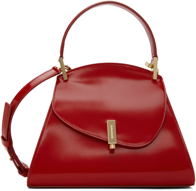 Ferragamo Red Small Geometric Bag In 002 Flame Red