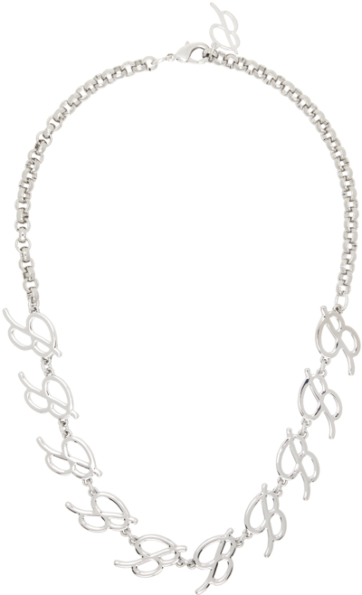 Blumarine Silver Collana B Choker In N0996 Nikel Free Tel