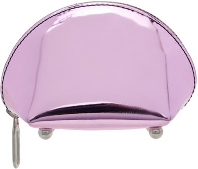 Justine Clenquet Pink Rosie Coin Pouch In Pink Patent