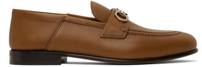 Ferragamo Brown Ottone Loafers In 001 Mogensen Brown