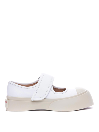 Marni Avvisare Luisa X Alicemary Jane Sneakers In Blanco