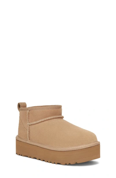 Ugg Kids' Girls  Ultra Mini Platform In Sand