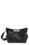 Alexander Mcqueen The Large Peak Leather Shoulder Bag In Black