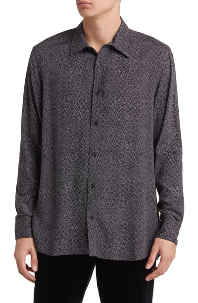 Blk Dnm Slim Fit Shirt In Black Dot