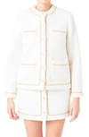 ENDLESS ROSE CHAIN TRIM JACKET