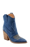 MARC FISHER LTD JALELLA POINTED TOE DENIM WESTERN BOOT