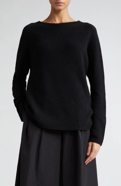 Max Mara Georg Wool-cashmere Crewneck Jumper In Black