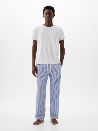 Gap Adult Pajama Pants In Blue/white Stripe