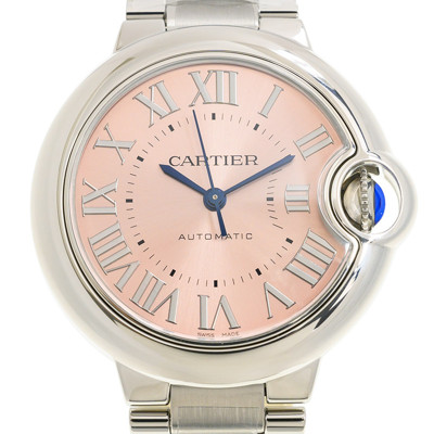 Cartier Ballon Bleu Automatic Pink Dial Ladies Watch Wsbb0068 In Ink / Pink