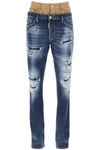 DSQUARED2 MEDIUM RIPPED WASH SKINNY TWIN PACK JEANS