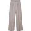 Anine Bing Carrie Pressed-crease Tailored Trousers In Neutrals