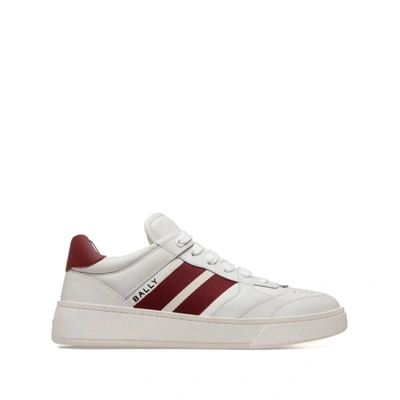 Bally Sneakers In White  Red
