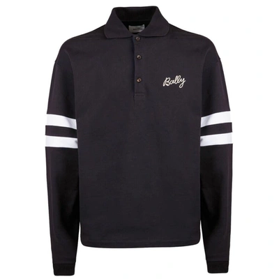 Bally Logo-embroidered Polo Shirt In Black