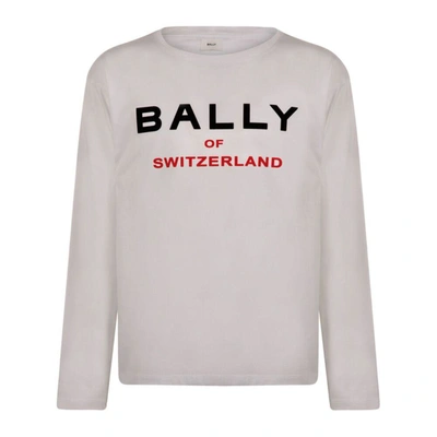 Bally Logo-print Organic Cotton T-shirt In White