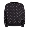 Bally All-over Logo Printed Crewneck Sweatshirt In Black/white