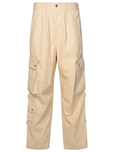 ISABEL MARANT ISABEL MARANT BEIGE COTTON BLEND TROUSERS