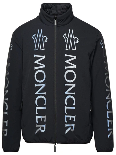 Moncler Ponset Logo印花填充夹克 In Black