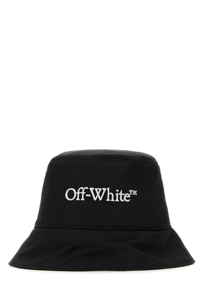 Off-white Black Polyester Bucket Hat