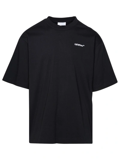 OFF-WHITE OFF-WHITE BLACK COTTON T-SHIRT